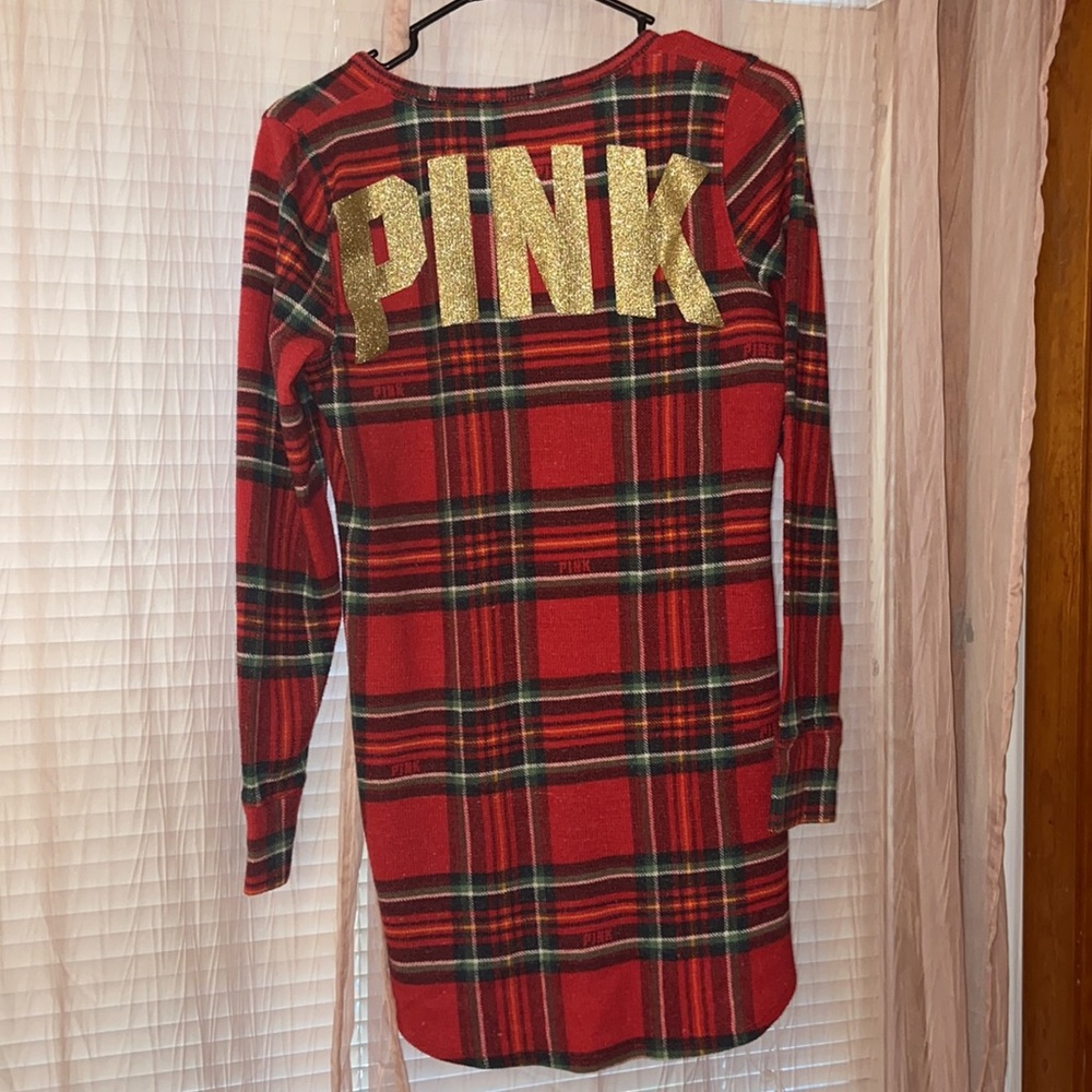 Plaid PINK Night Gown